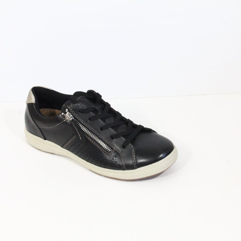Earth Origins Etta Sneakers sz 8.5 Women NEW Black Leather Shoes